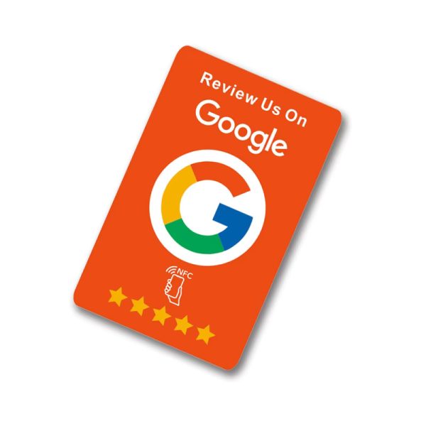 Google Yorum Kartı NFC Özellikli Kırmızı