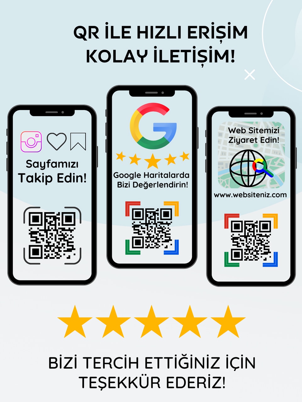 Google NFC Yorum Standı A5 Pleksi - Google Yorum Standı