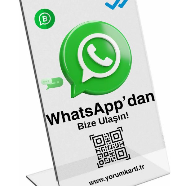 Whats'App QR Mesaj Standı A5 Pleksi